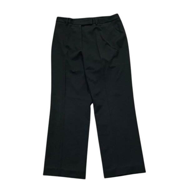 Brooks Brothers Black Wool Trousers Pants Womens Size 10 Career Classic - Picture 1 of 12